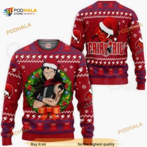 Fairy Tail Gajeel Ugly Christmas Xmas Anime Christmas Sweater