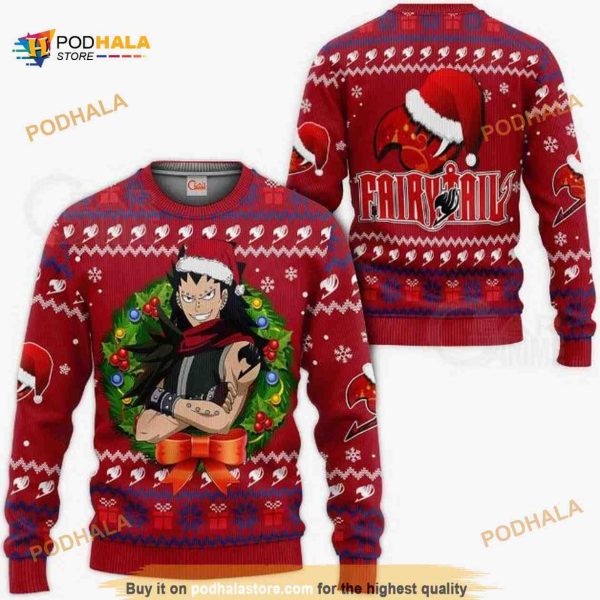 Fairy Tail Gajeel Ugly Christmas Xmas Anime Christmas Sweater