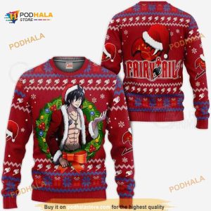 Fairy Tail Gray Fullbuster Ugly Christmas Xmas Anime Christmas Sweater