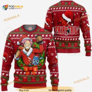 Fairy Tail Natsu Dragneel Ugly Christmas Xmas Anime Christmas Sweater