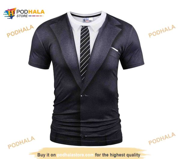 Fake Fashion Suit 3D Shirt