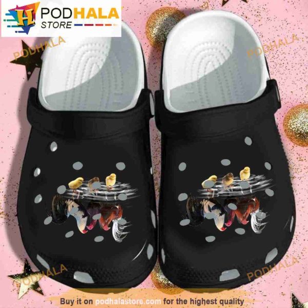 Family Chicken Crocband 3D Crocs Clog Shoes
