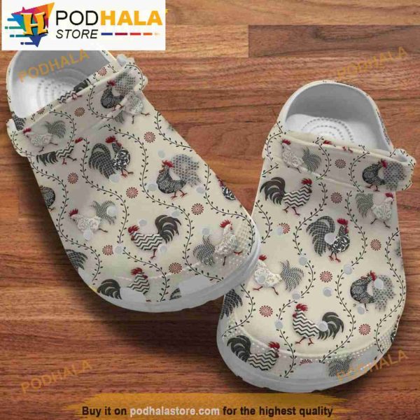 Family Members Chicken Crocband 3D Crocs Clog Shoes