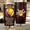 Family To My Daughter Softball Personalized Coffee Tumbler