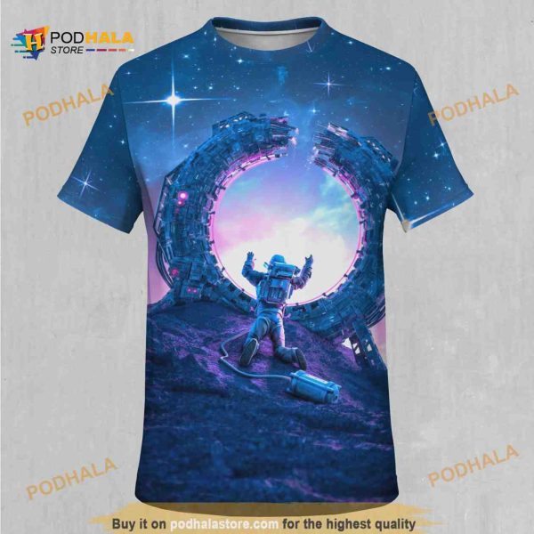 Far From Home Astronaut Space EDM Rave Festival 3D T Shirt