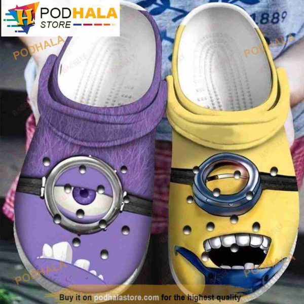 Fashion Minion Crocband 3D Crocs Clog Shoes