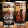 Father And Daughter Riding Partner For Life Father Day Coffee Tumbler