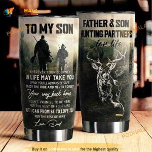 Father And Son Hunting Partners For Life Coffee Tumbler