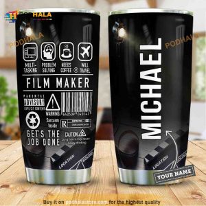 Film Maker Get The Job Done Personalized Coffee Tumbler