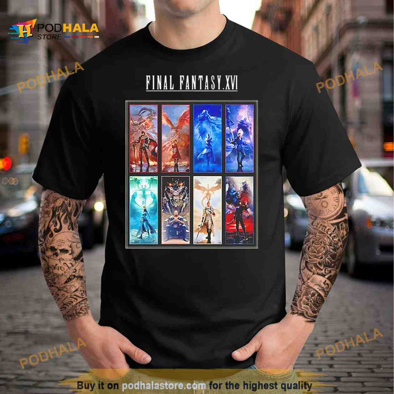 Final Fantasy Pattern Hawaiian Shirt