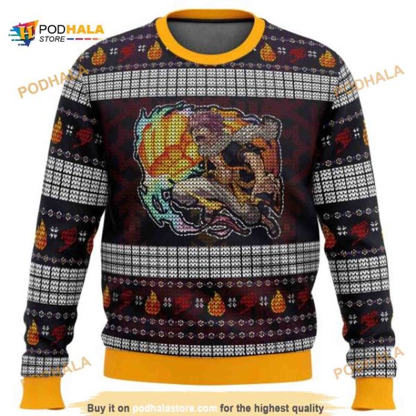 Fire Dragon’s Iron Fist Dragneel Natsu Fairy Tail Anime Ugly Wool Sweater