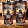 Fire Skull Grim Reaper 3d Printed Gift Travel Coffee Tumbler