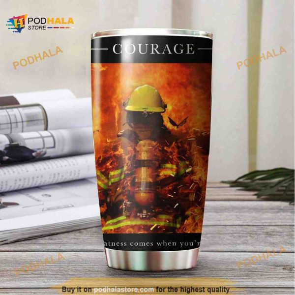 Firefighter’s Courage Stainless Steel Cup Coffee Tumbler