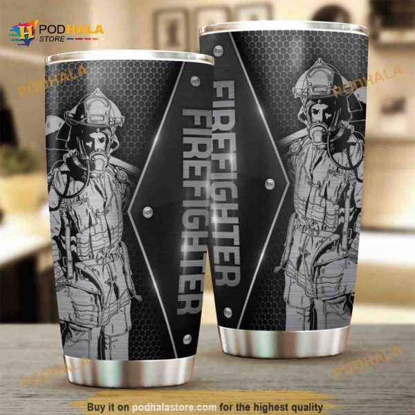 Firefighter Stainless Steel Cup Coffee Tumbler