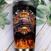 Firefighter Symbols In Fire Stainless Steel Cup Coffee Tumbler