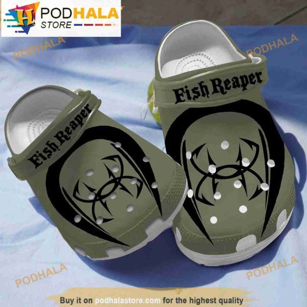 Fish Reaper Crocband 3D Crocs Clog Shoes