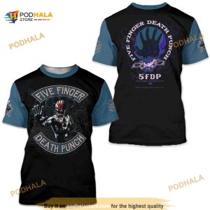 Five Finger Death Punch 3D Tshirt For Heavy Metal Fans