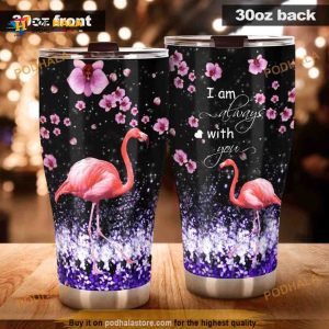 Flamingo At The Darknight Im Always With You Coffee Tumbler