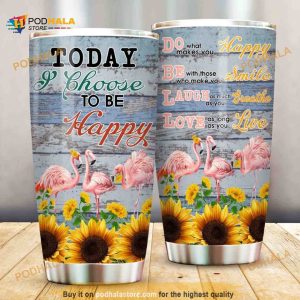 Flamingos Stainless Steel Cup Coffee Tumbler