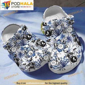 Floral Drum Set Music 3D Crocs Crocband Clog Shoes