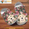 Floral Labrador Dog Art 3D Crocs Crocband