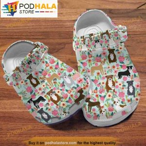 Floral Pitbull Dog Mom 3D Crocs Crocband