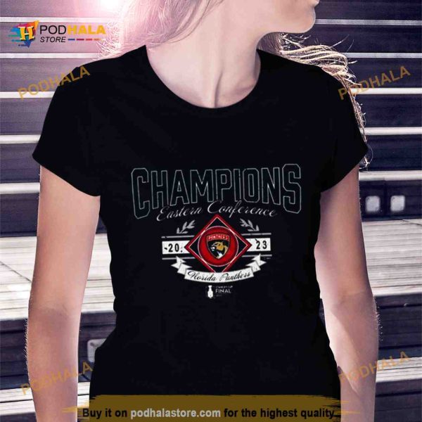 Florida Panthers Hockey 2023 Eastern Conference Champions Icing Tri Blend Shirt