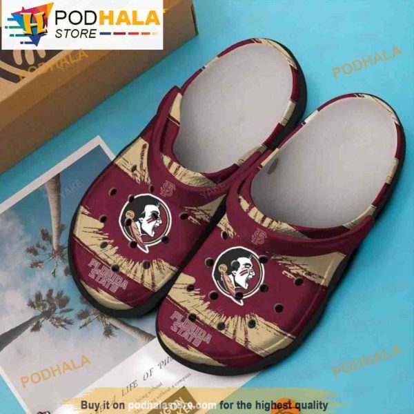 Florida State Seminoles Football 3D Crocs Crocband Clog Shoes