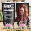 Flower Redhead Personalized 10 Gift Travel Coffee Tumbler