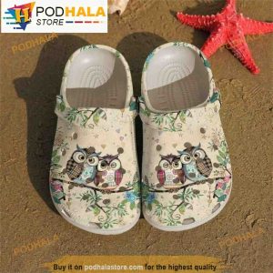Flowers Owl 3D Crocs Crocband
