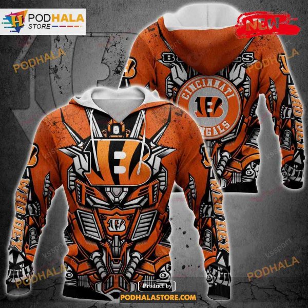 Football Cincinnati Bengals New Transformer 2023 NFL Hoodie 3D