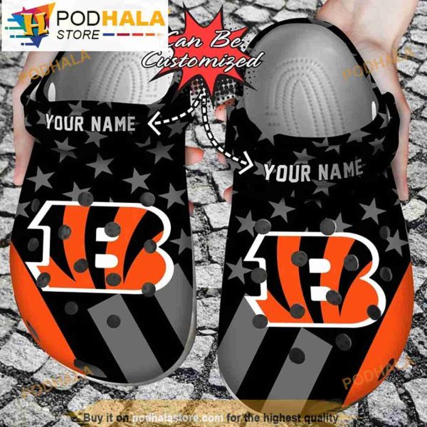 Football Personalized Cincinnati Bengals NFL 3D Crocs