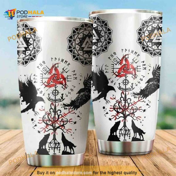 For Viking Lovers Travel Coffee Tumbler All Over Print