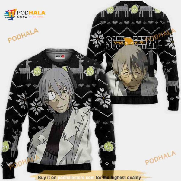 Franken Stein Anime Soul Eater Xmas Ugly Christmas Sweater