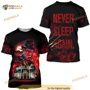 Freddy Krueger Never Sleep Again 3d Tshirt