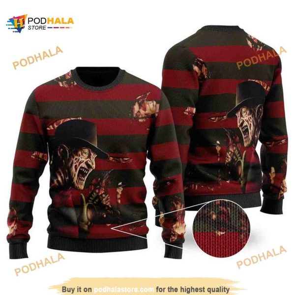 Freddy Krueger Nightmare On Elm Street Wool Funny Ugly Sweater