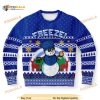 Freeze Police Snowman Ugly Christmas Wool Sweater