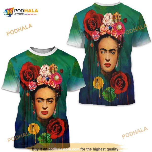 Frida All Over Sublimation Print 3D Shirt