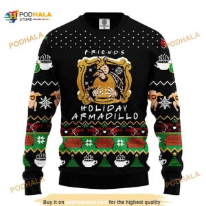 Friends Holiday Christmas Gift Ugly Xmas Wool Sweater