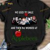 Friends Horror Movie Halloween We Used To Smile And Then We Worked At Applebee's Shirt