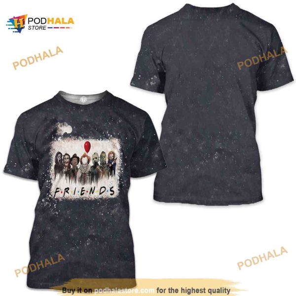 Friends Scary Killers Collection Halloween 3D Shirt