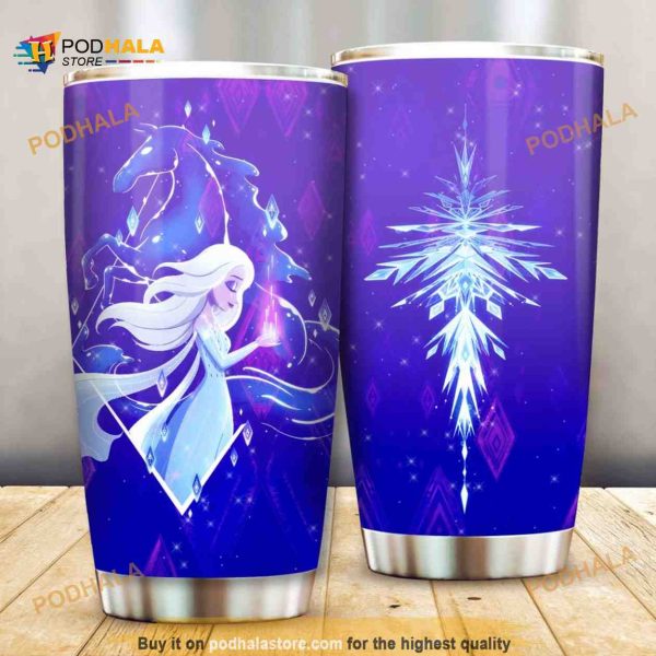 Frozen Snowflakes Disney Gift Travel Coffee Tumbler All Over Print