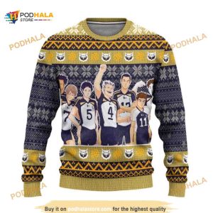 Fukurodani Academy Haikyuu Gift Fan Xmas Ugly Wool Anime Christmas Sweater