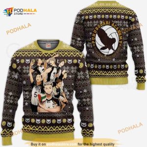 Fukurodani Academy Ugly Christmas Haikyuu Anime Xmas Sweater