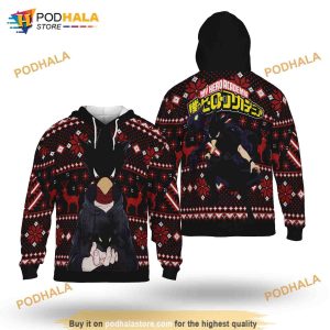Fumikage Tokoyami My Hero Academia Xmas Hooded Ugly Anime Christmas Sweater