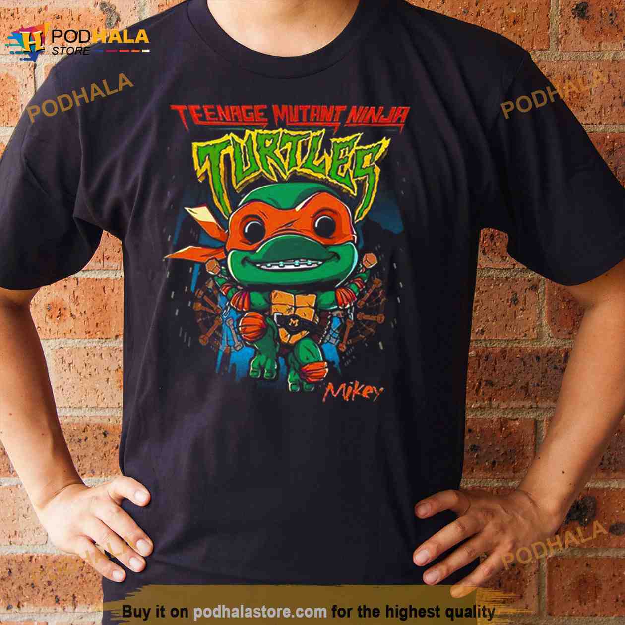 Ninja Turtles Michelangelo Teenage Mutant Baseball Jersey Shirt