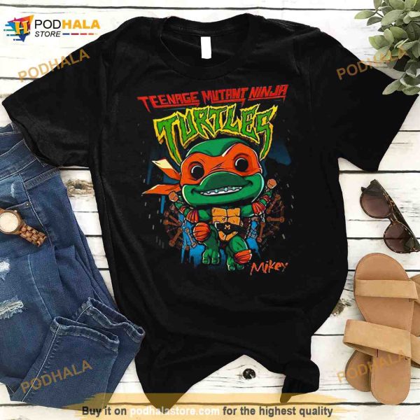 Funko TMNT Mutant Mayhem Movie Michelangelo Pocket Pop And Tee Fan Gifts T Shirt