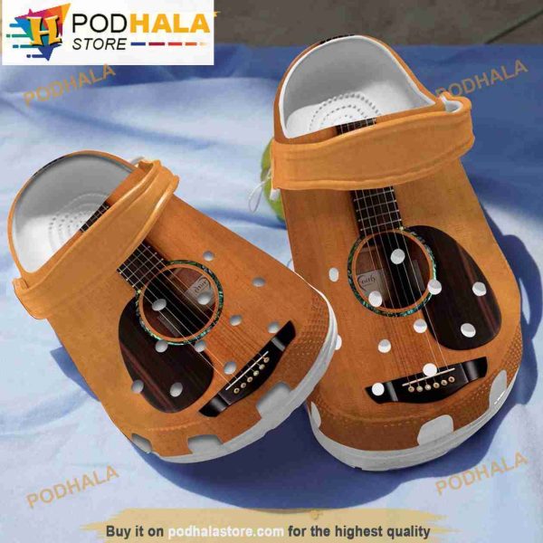 Funny Acoustic Guitar Crocband 3D Crocs Clog Shoes