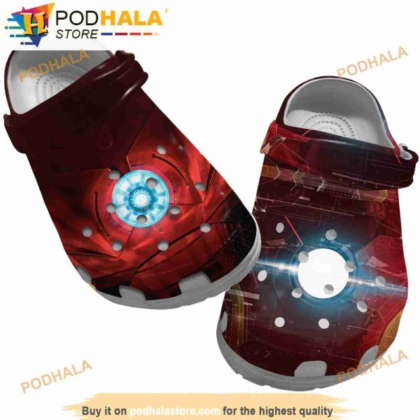 Funny Art Iron Man Crocband 3D Crocs