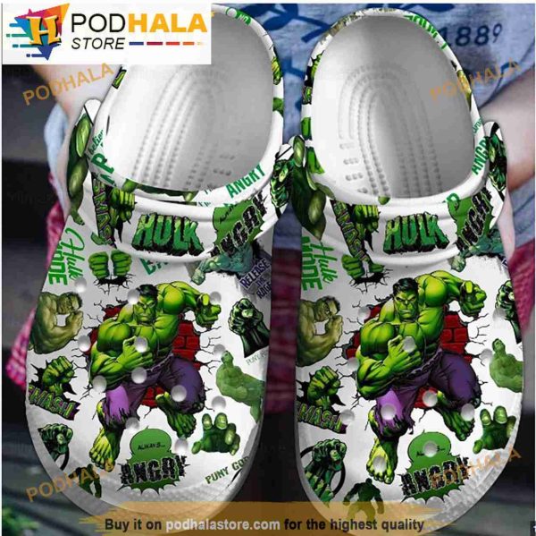 Funny Avengers Hulk Crocband 3D Crocs